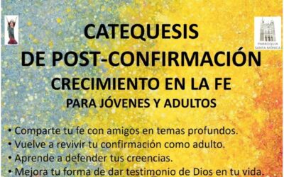 CATEQUESIS DE POST-CONFIRMACIÓN